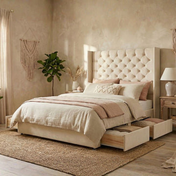 Valencia Wingback Chesterfield Divan Bed