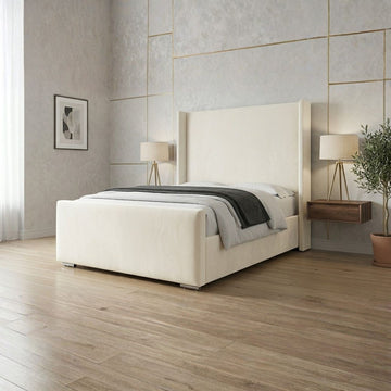 Sorrento Plain Wingback Bed
