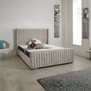 Wingback Ottoman Bed