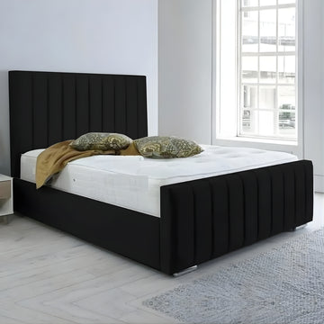 black ottoman bed