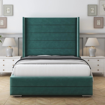 Elora Wingback Ottoman Bed