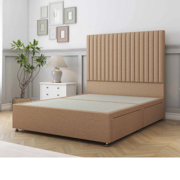 small double bed with storage