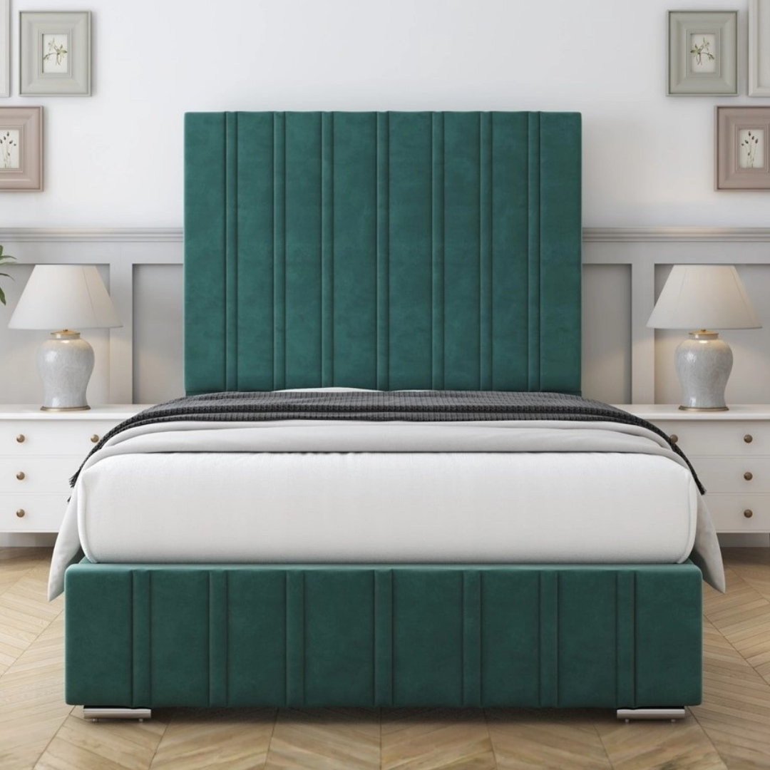 Super King Size Bed Frames - Dakota Textured Ottoman Bed