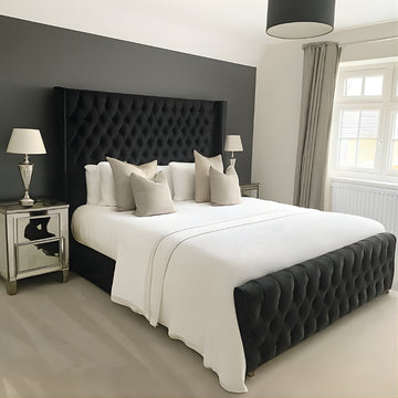 Classic Wingback Chesterfield Bed