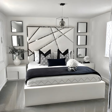 white single bed